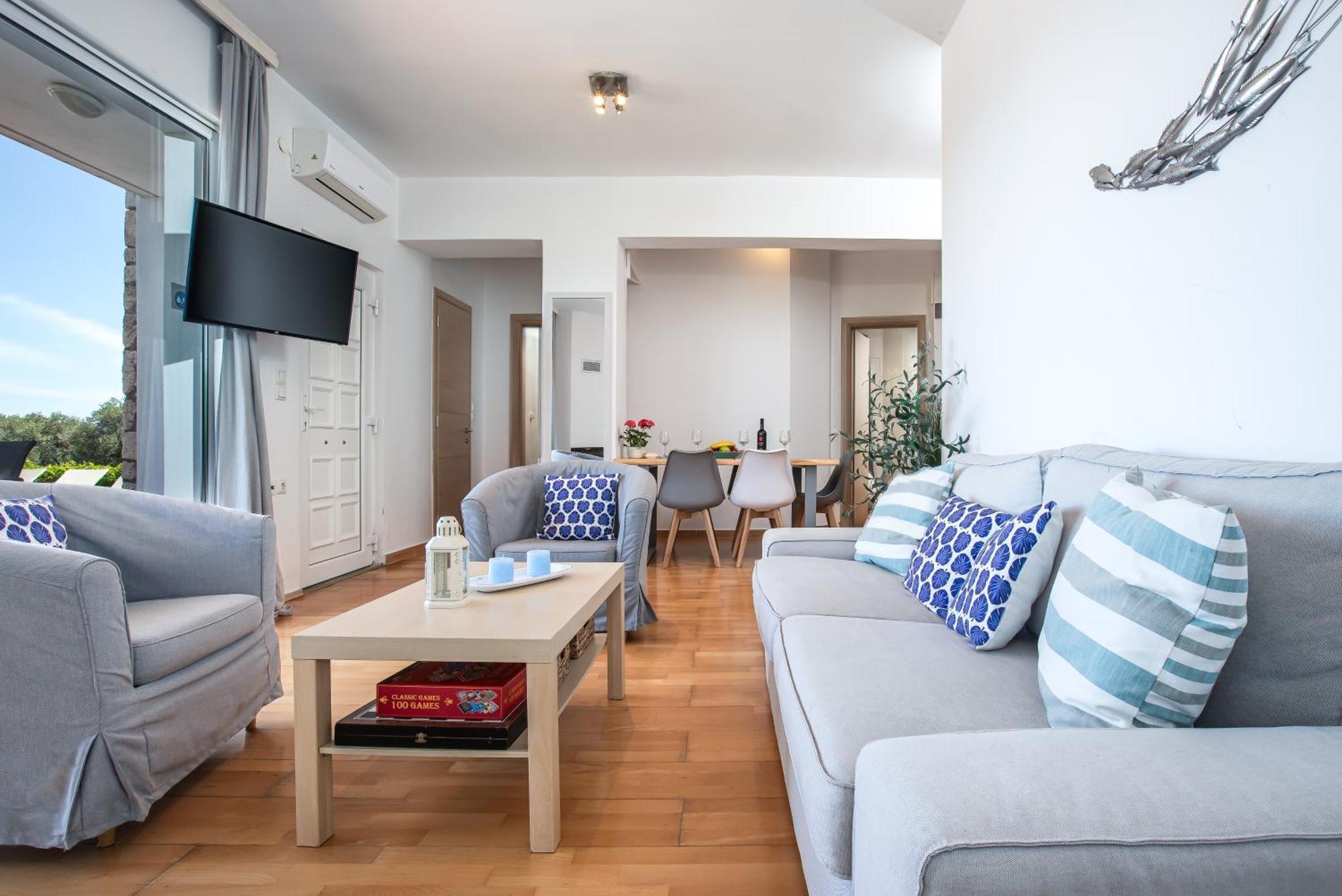 Dimitra Apartment With Private Pool And Sea View -The Ground Floor Of A Two Storey Building Daratsos Buitenkant foto
