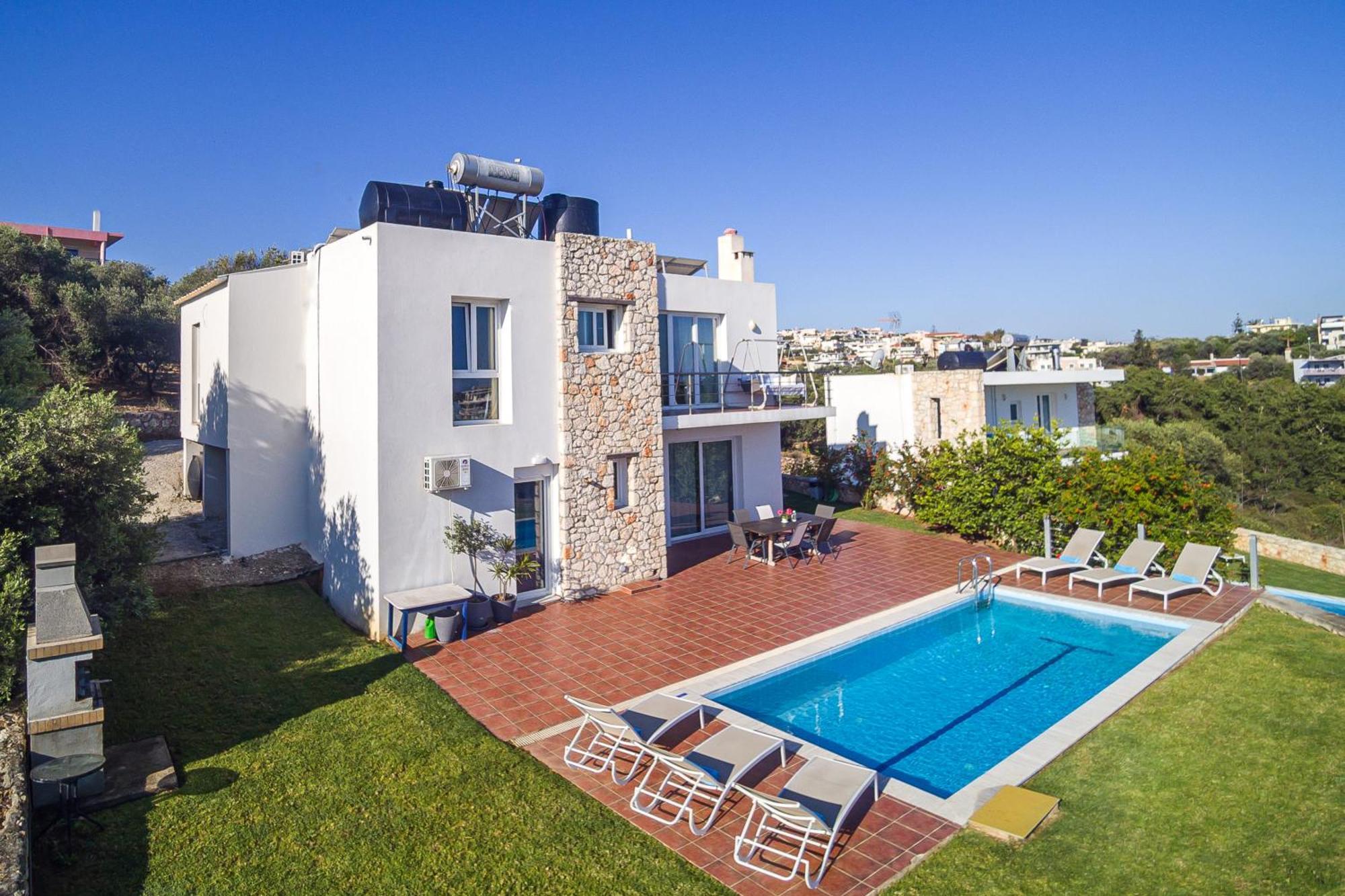 Dimitra Apartment With Private Pool And Sea View -The Ground Floor Of A Two Storey Building Daratsos Buitenkant foto